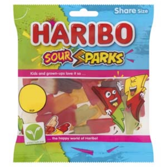 Picture of Haribo Sour Sparks Bags PM €1.25 140g x30